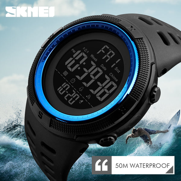 SKMEI Waterproof Mens Watches New Fashion Casual LED Digital