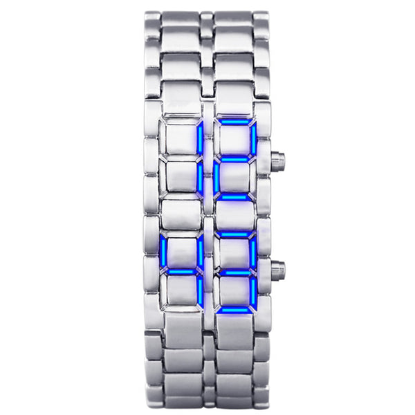 second generation binary LED digital men's watch alloy wrist strap watch