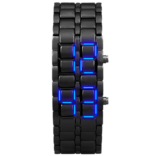 second generation binary LED digital men's watch alloy wrist strap watch