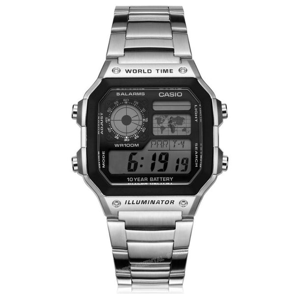 Relogio Men Sport Large Dial Digital Watch