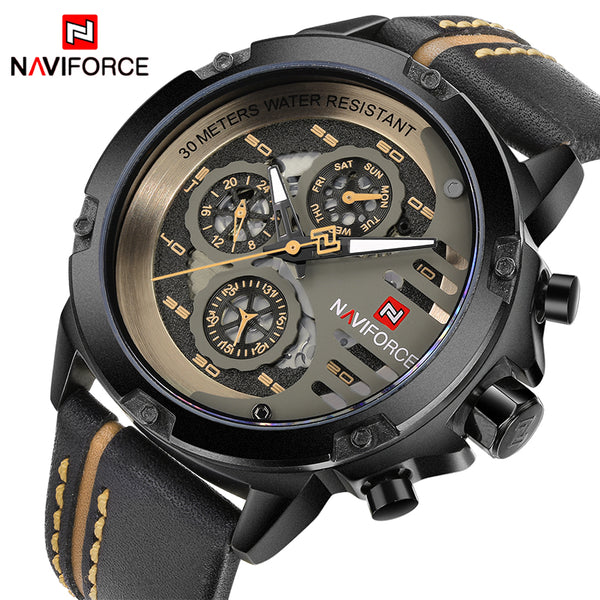 NAVIFORCE Mens Watches Top Brand Luxury Waterproof