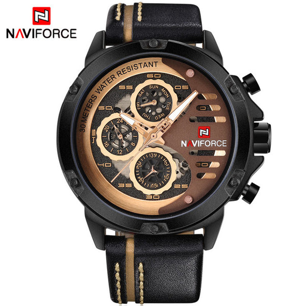 NAVIFORCE Mens Watches Top Brand Luxury Waterproof