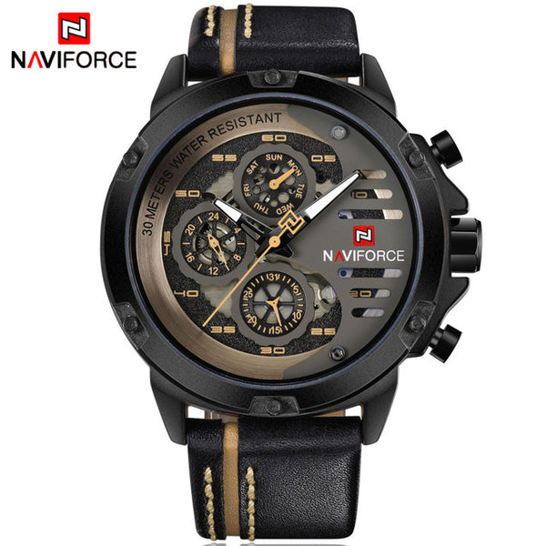 NAVIFORCE Mens Watches Top Brand Luxury Waterproof