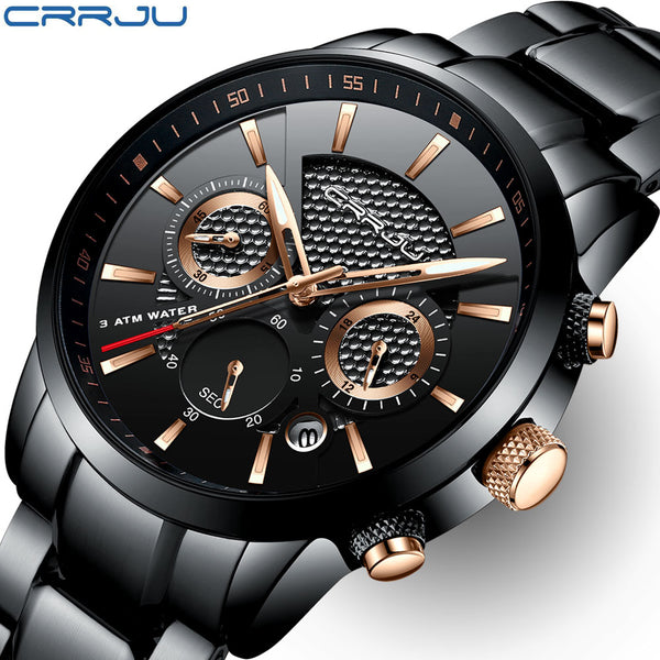 CRRJU Men Watch 30m Waterproof Mens Watches