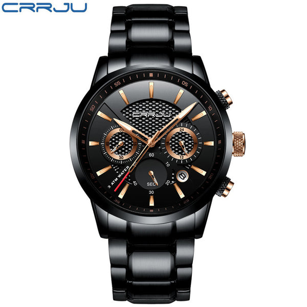 CRRJU Men Watch 30m Waterproof Mens Watches