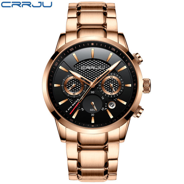 CRRJU Men Watch 30m Waterproof Mens Watches