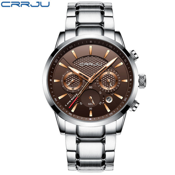 CRRJU Men Watch 30m Waterproof Mens Watches