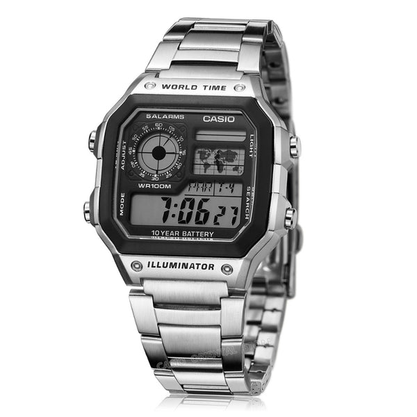 Relogio Men Sport Large Dial Digital Watch