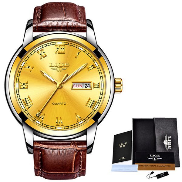 Luxury Leather Casual Quartz Watch