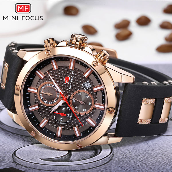 MINI FOCUS Luxury Brand Men Analog Digital Silicone Sports Watches Men's Army Military Watch Quartz Man Clock Relogio Masculino