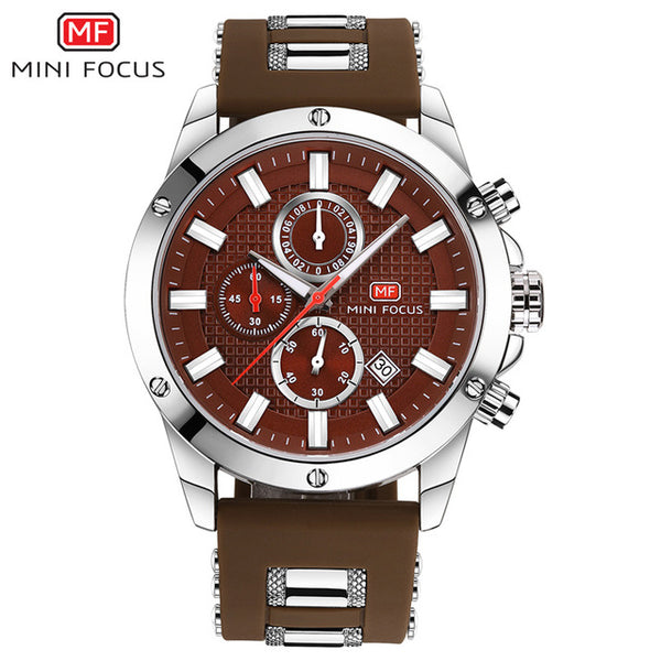 MINI FOCUS Luxury Brand Men Analog Digital Silicone Sports Watches Men's Army Military Watch Quartz Man Clock Relogio Masculino