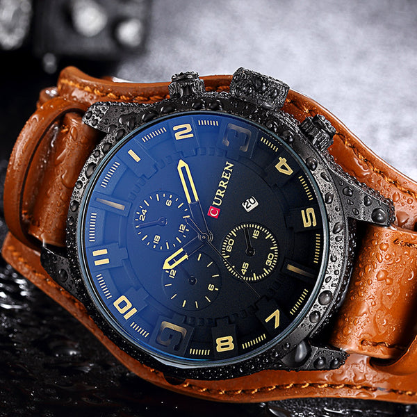 Luxury Army Military Steampunk Sports Male Quartz-Watch