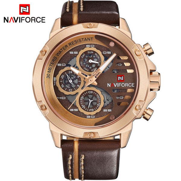 NAVIFORCE Mens Watches Top Brand Luxury Waterproof